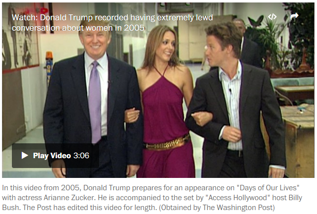 Trump Recorded Having Extremely Lewd Conversation About Women — Madison ...